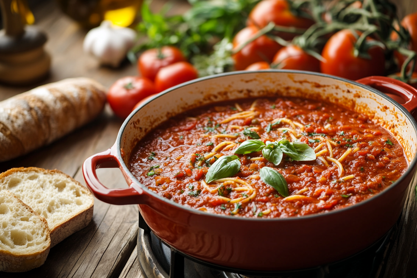 mediteranean farm houe spaghetti sauce recipe